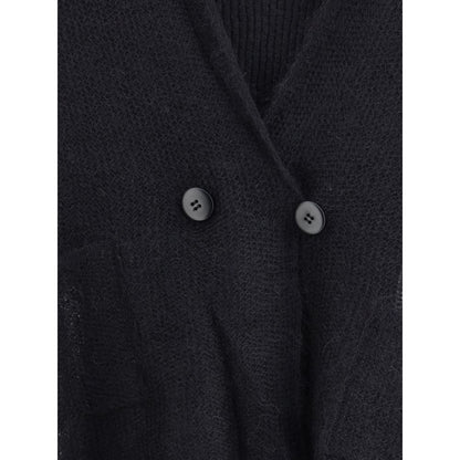 Black Mohair Cardigan