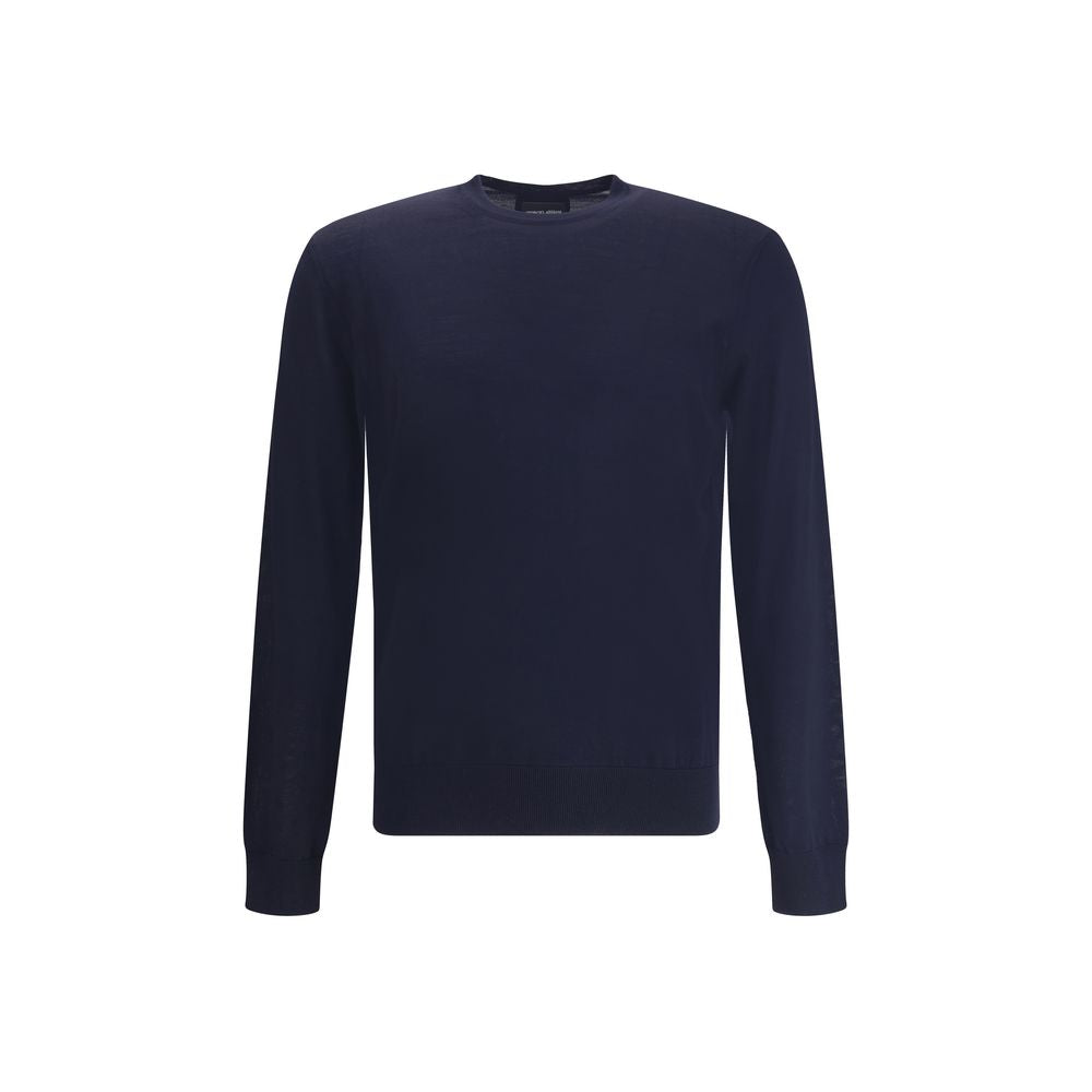 Blue Fleece Wool Sweatshirt