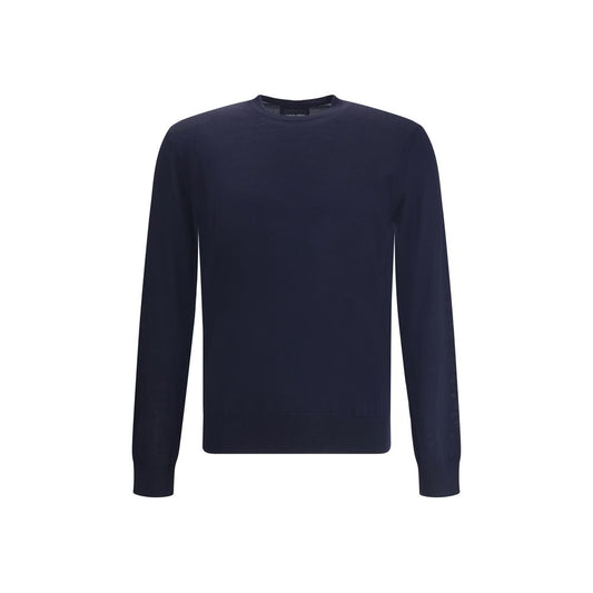 Blue Fleece Wool Sweatshirt