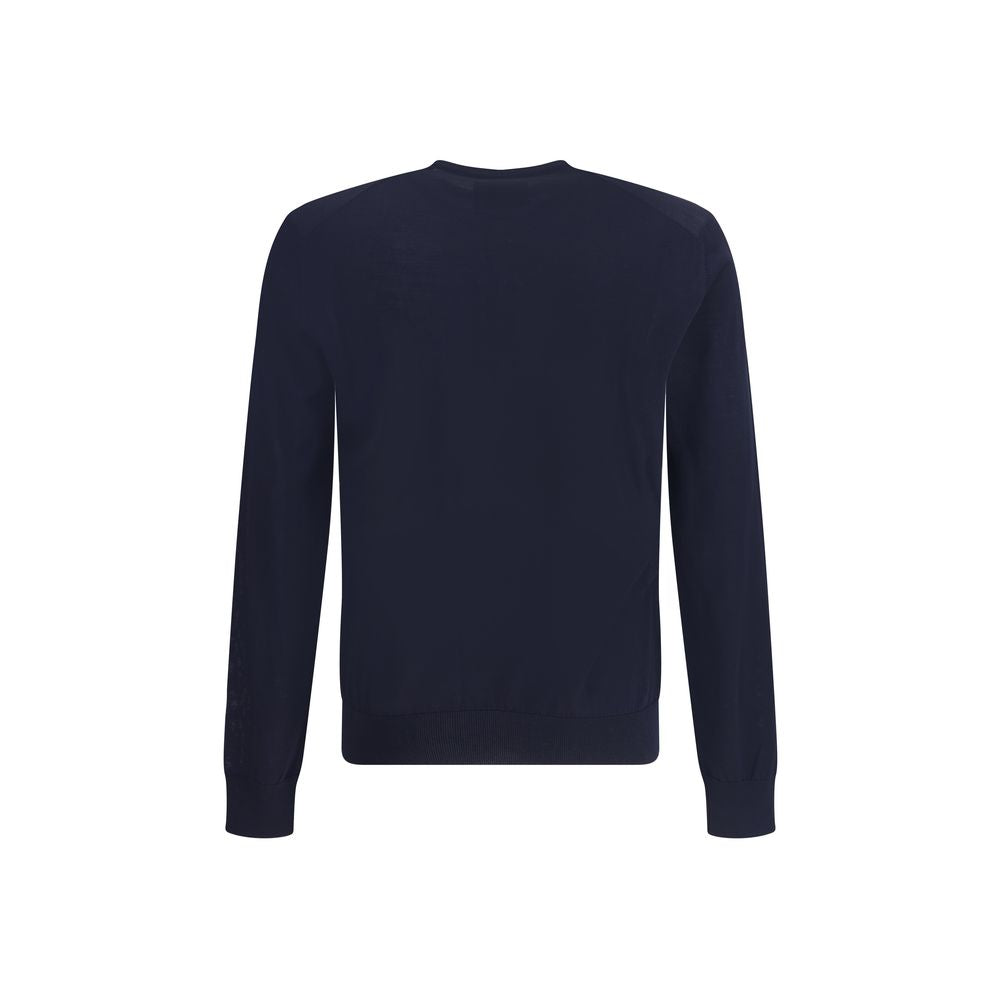 Blue Fleece Wool Sweatshirt