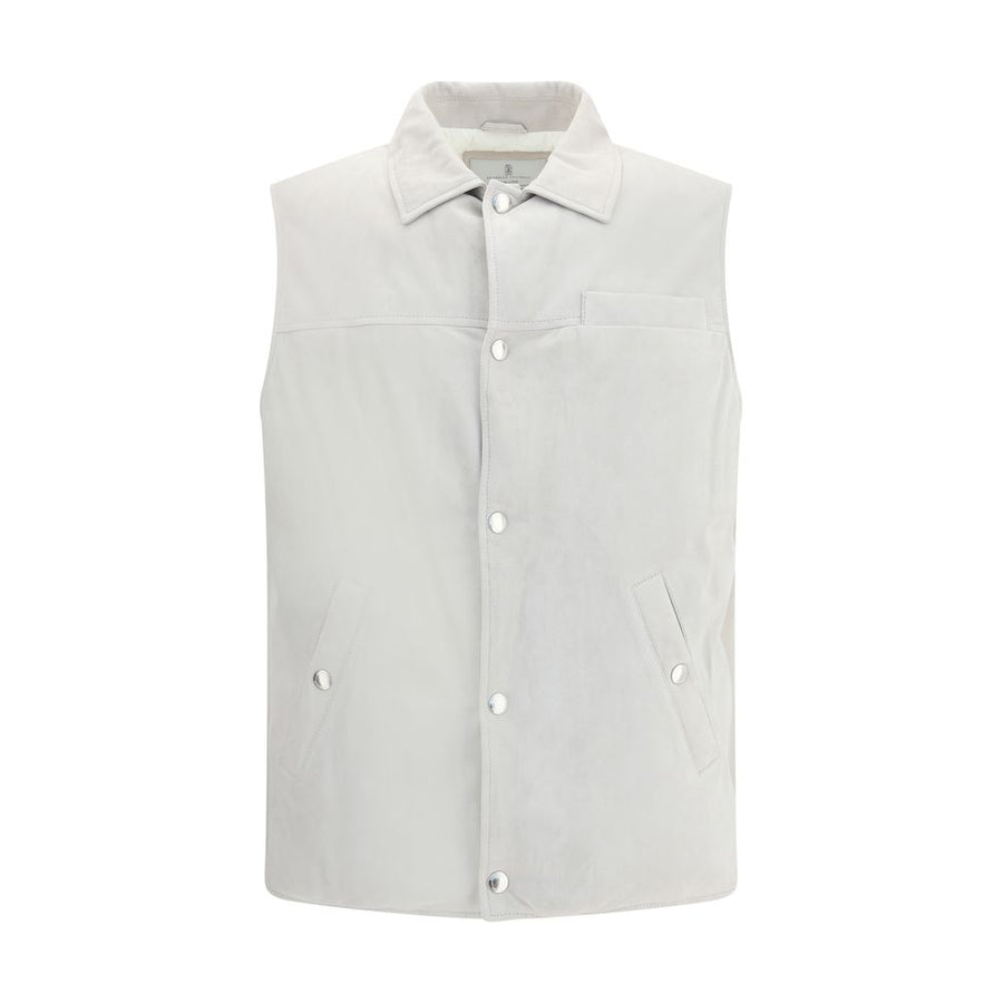 Padded leather Vest