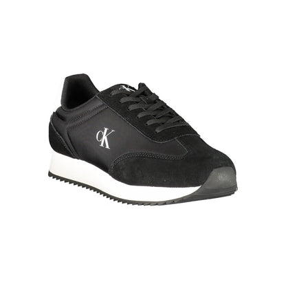 Black Leather Men Sneaker