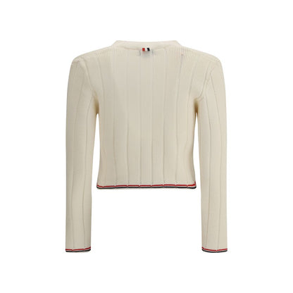 Cream Fleece Wool Cardigan