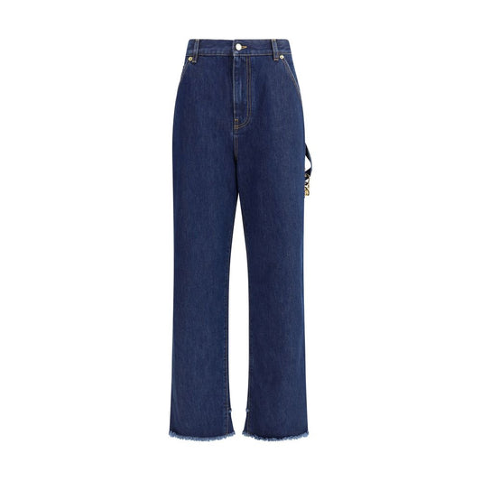 Blue Cotton Jeans Denim