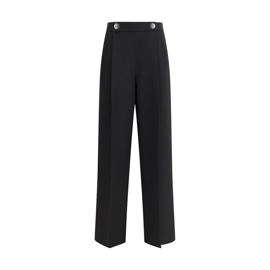 Black Silk Casual Pants