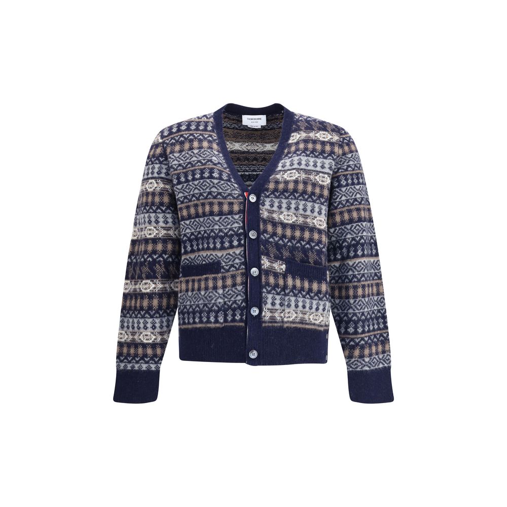Blue Wool Cardigan