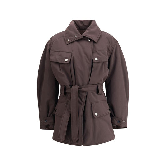 Purple Polyester Coat