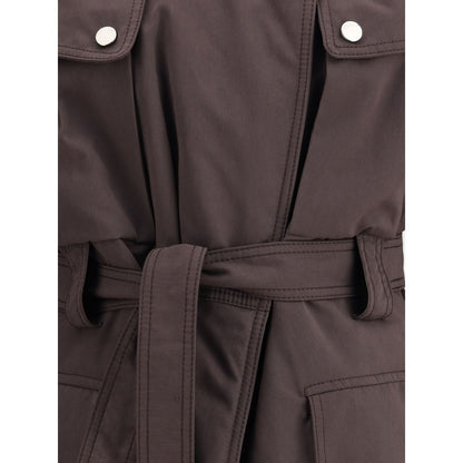 Purple Polyester Coat