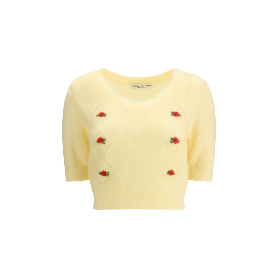 Short sleeve mohair Sweater