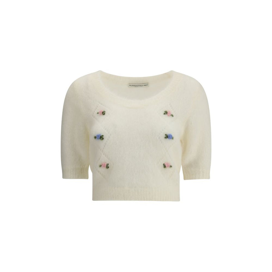 Short sleeve mohair Sweater