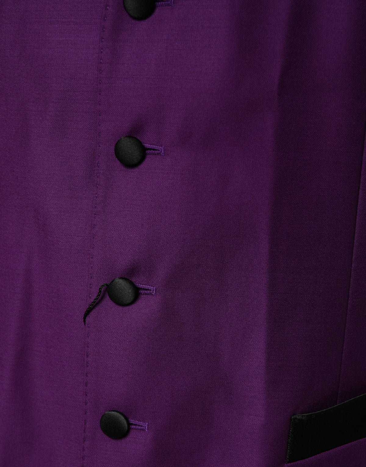 Purple Wool Dress Formal Waistcoat Vest