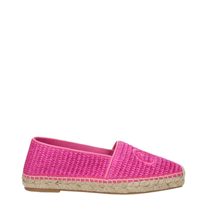 Pink Fabric Espadrilles