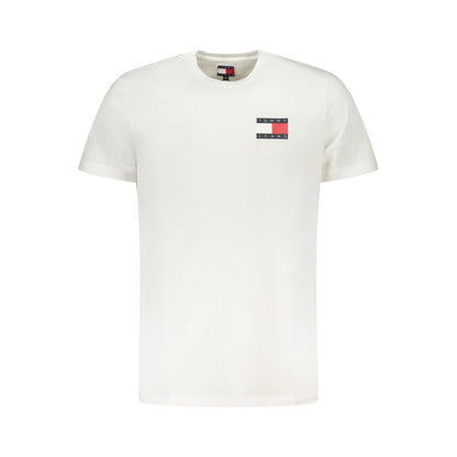 White Cotton Men T-Shirt