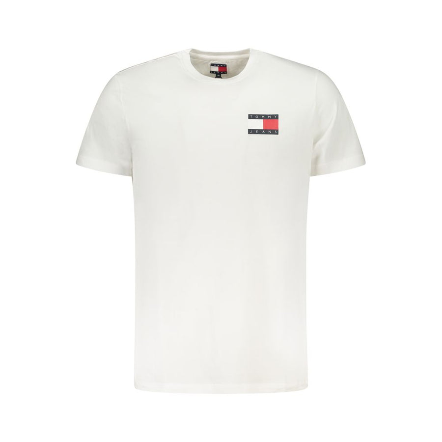 White Cotton Men T-Shirt