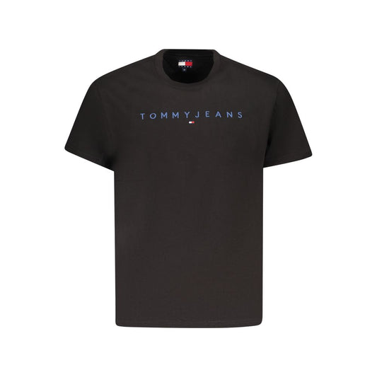 Black Cotton Men T-Shirt