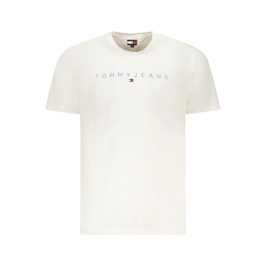 White Cotton Men T-Shirt