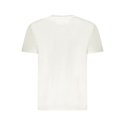White Cotton Men T-Shirt
