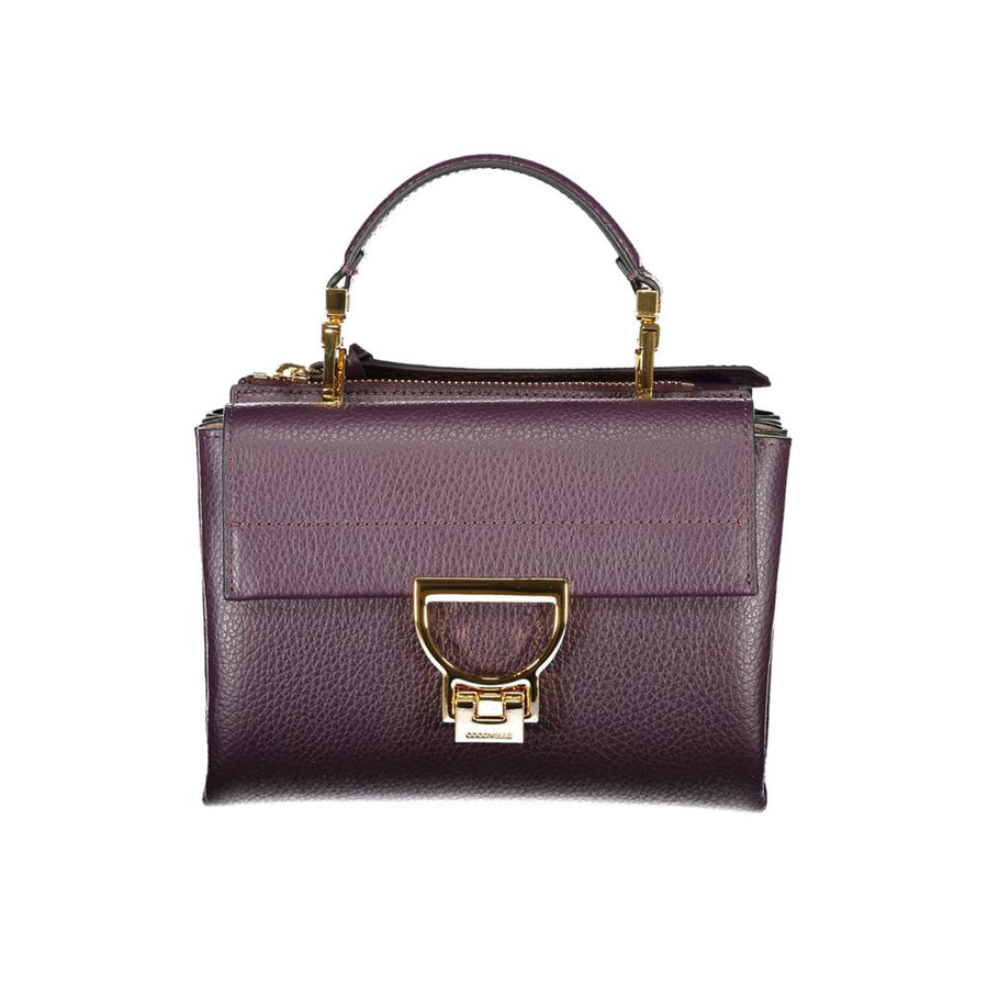 Purple Leather Women Handbag