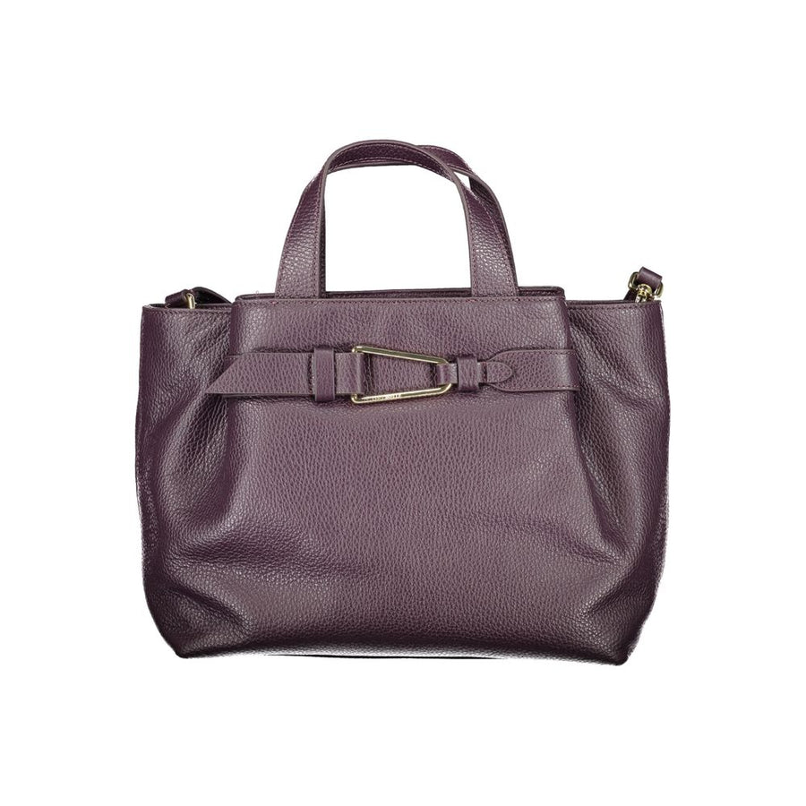 Purple Leather Women Handbag