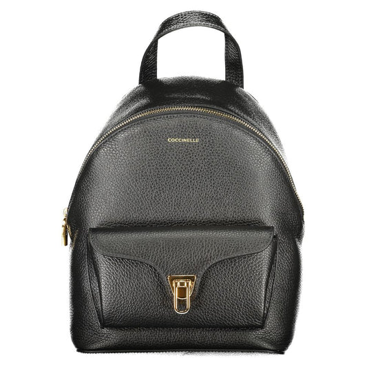 Black Leather Backpack