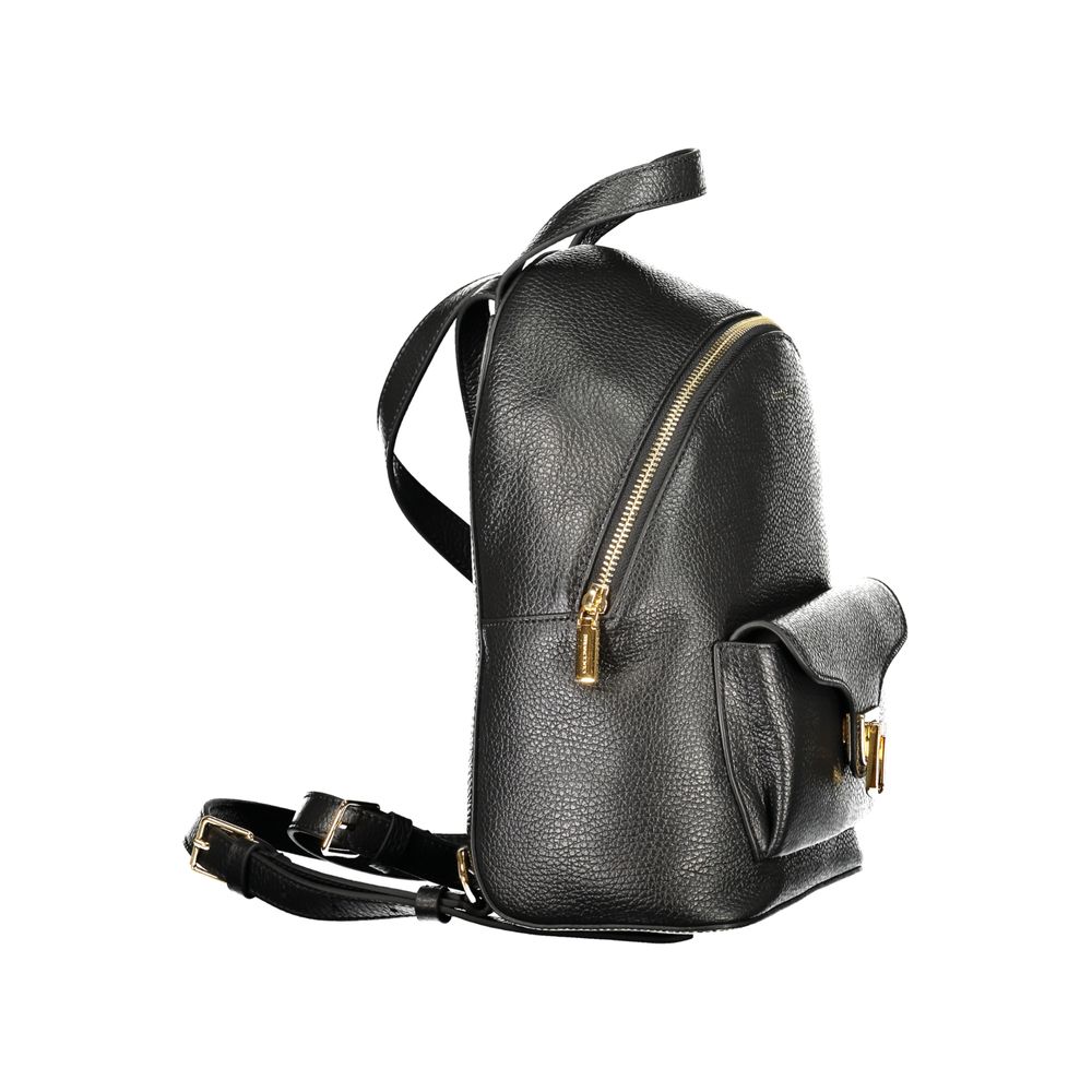 Black Leather Backpack