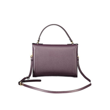 Purple Leather Women Handbag