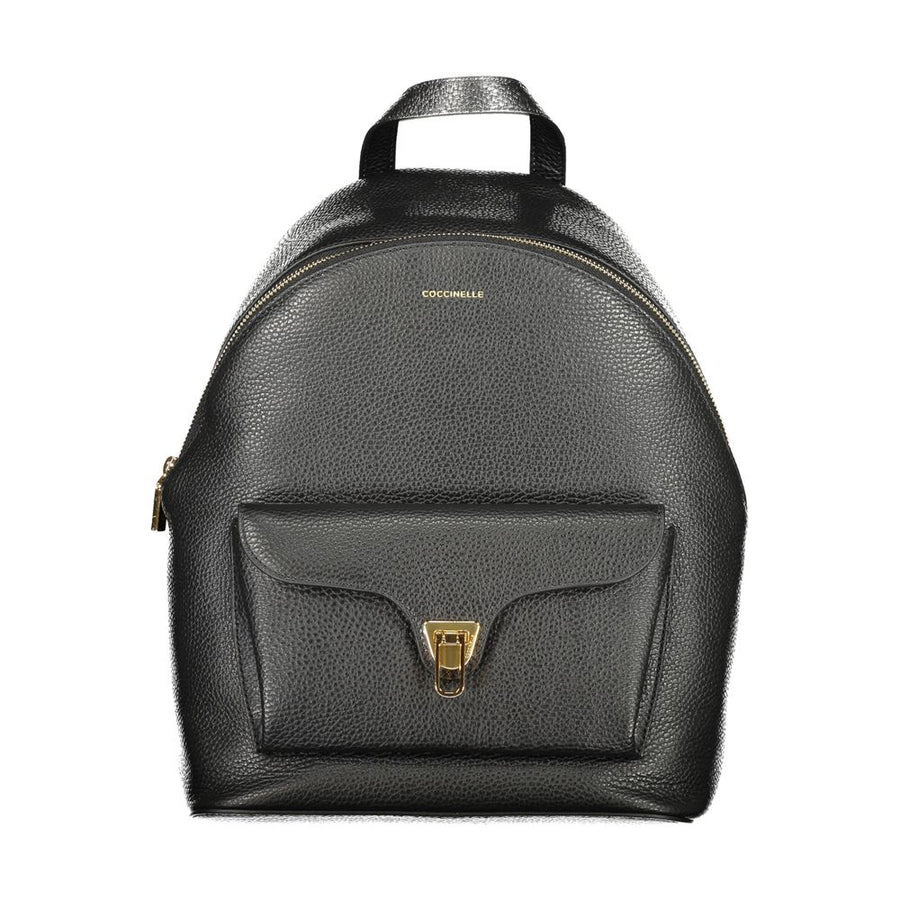 Black Leather Backpack