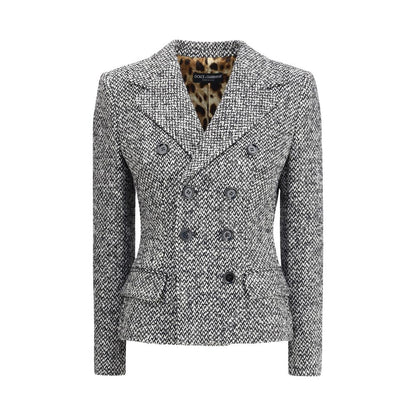 Gray Fleece Wool Blazer