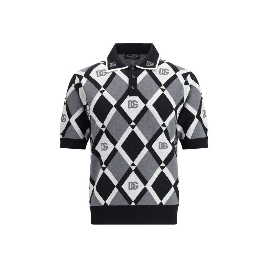 Multicolor Fleece Wool Polo Shirt