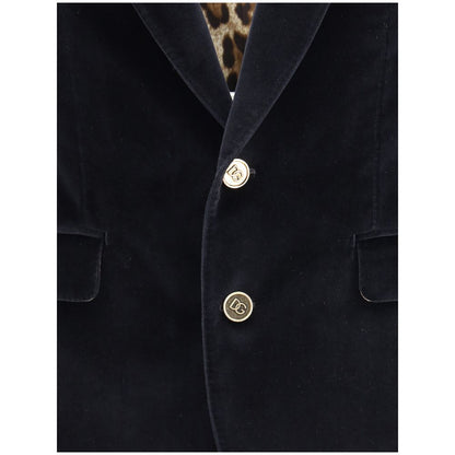 Black Cotton Blazer