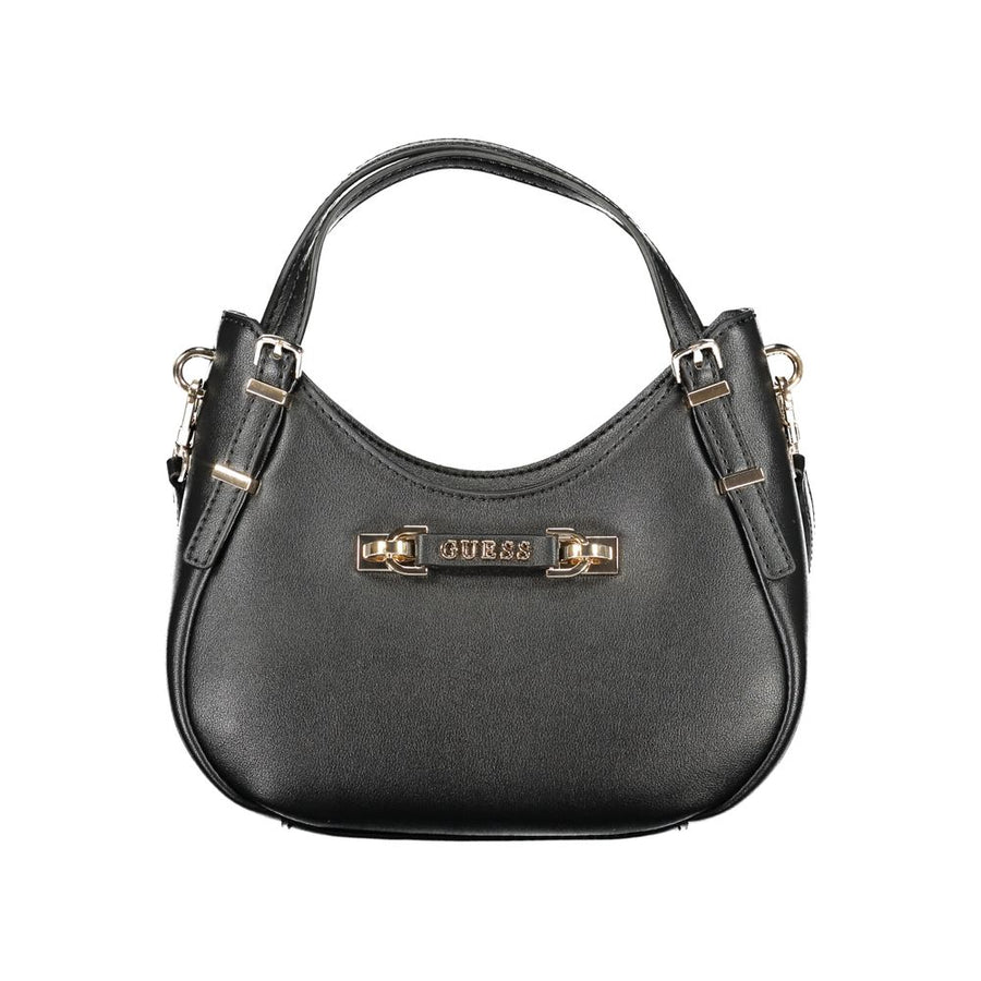 Black Polyethylene Women Handbag