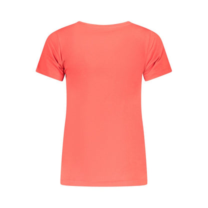 Red Cotton Women T-Shirt