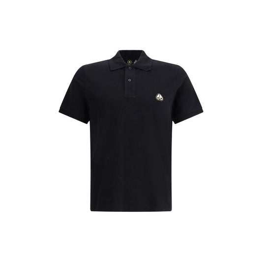 Black Cotton Polo Shirt