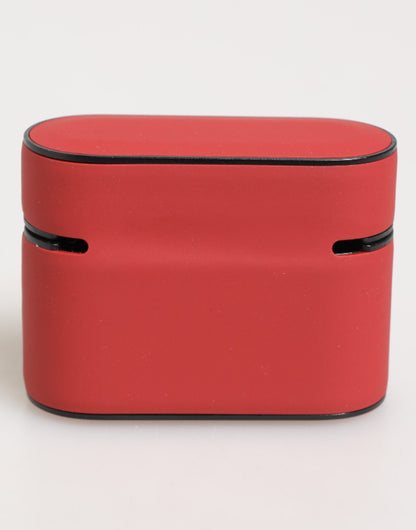 Red White Silicone Embossed Logo Accessory Airpods Case