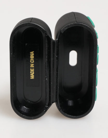 Black Mint Rubber Logo Embossed Accessory Airpods Case