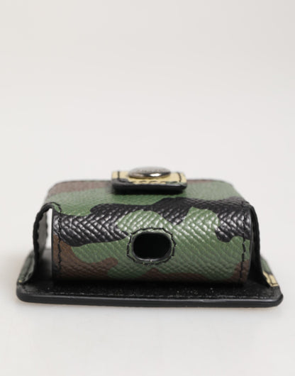 Multicolor Camouflage Leather Metal Accessory Airpods Case
