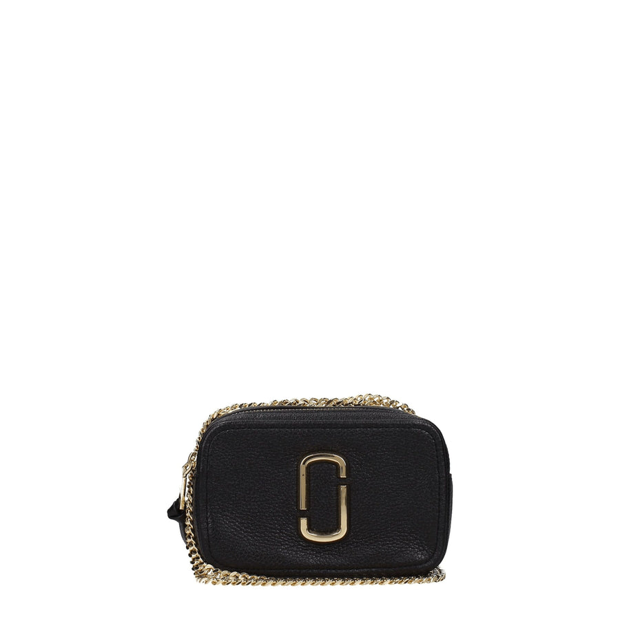 Black Leather Crossbody Bag