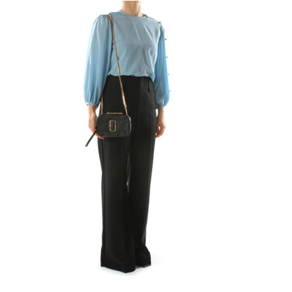 Black Leather Crossbody Bag