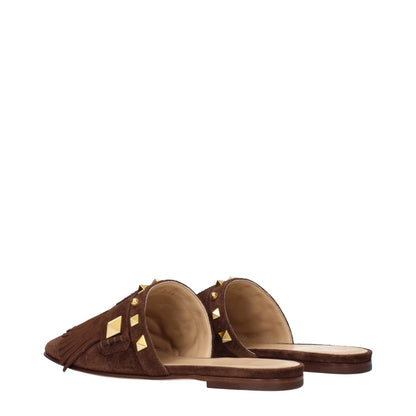 Brown Leather Slippers