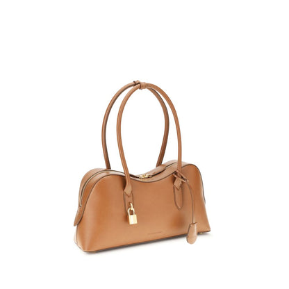 Beige Nylon Shoulder Bag