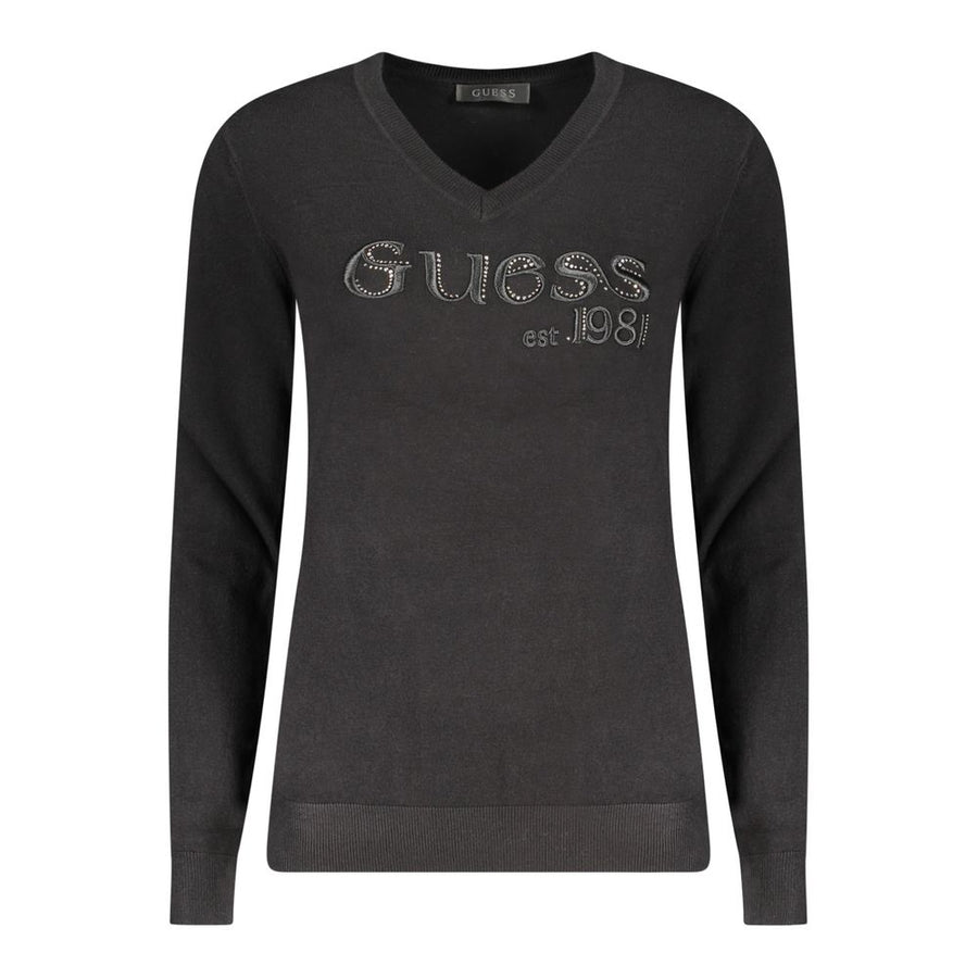 Black Viscose Women Sweater
