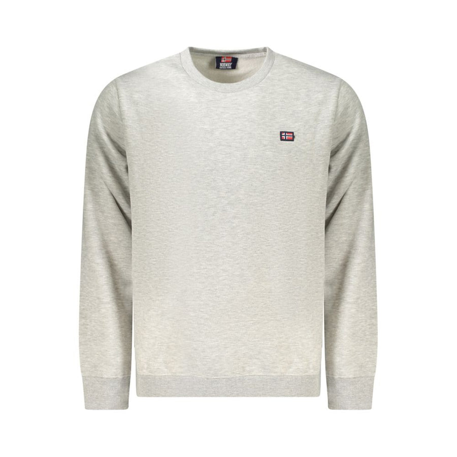 Gray Cotton Men Sweater