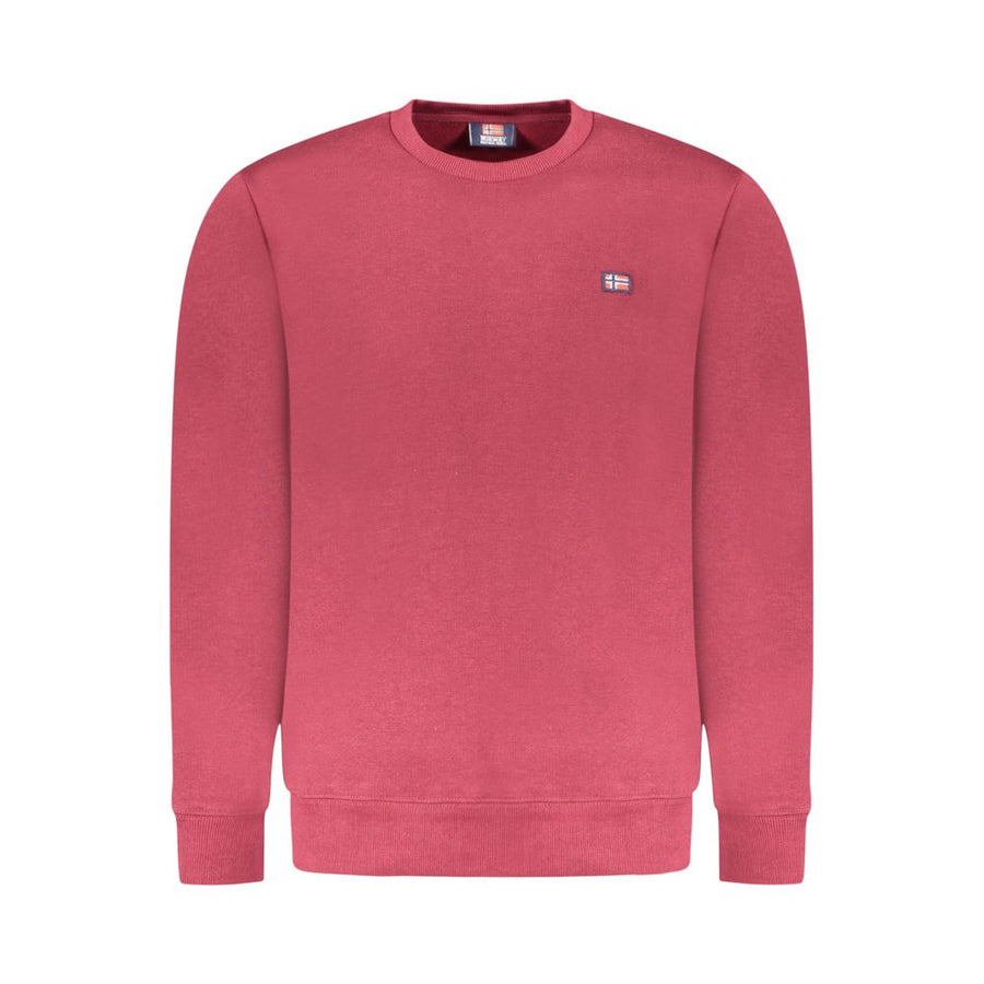 Red Cotton Men Sweater