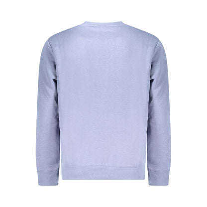 Blue Cotton Men Sweater