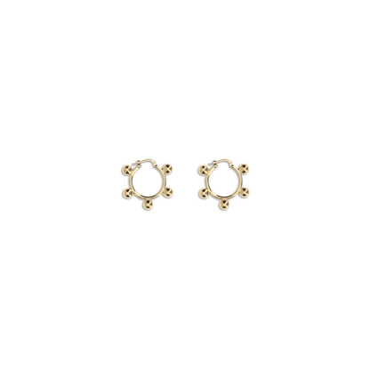 Gold Brass Earrings