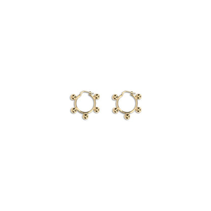 Gold Brass Earrings