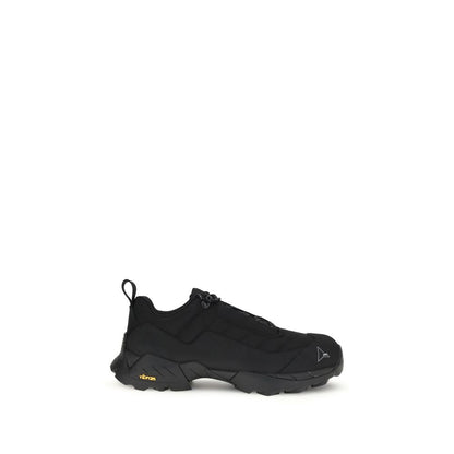 Black Polyamide Athletic Sneakers