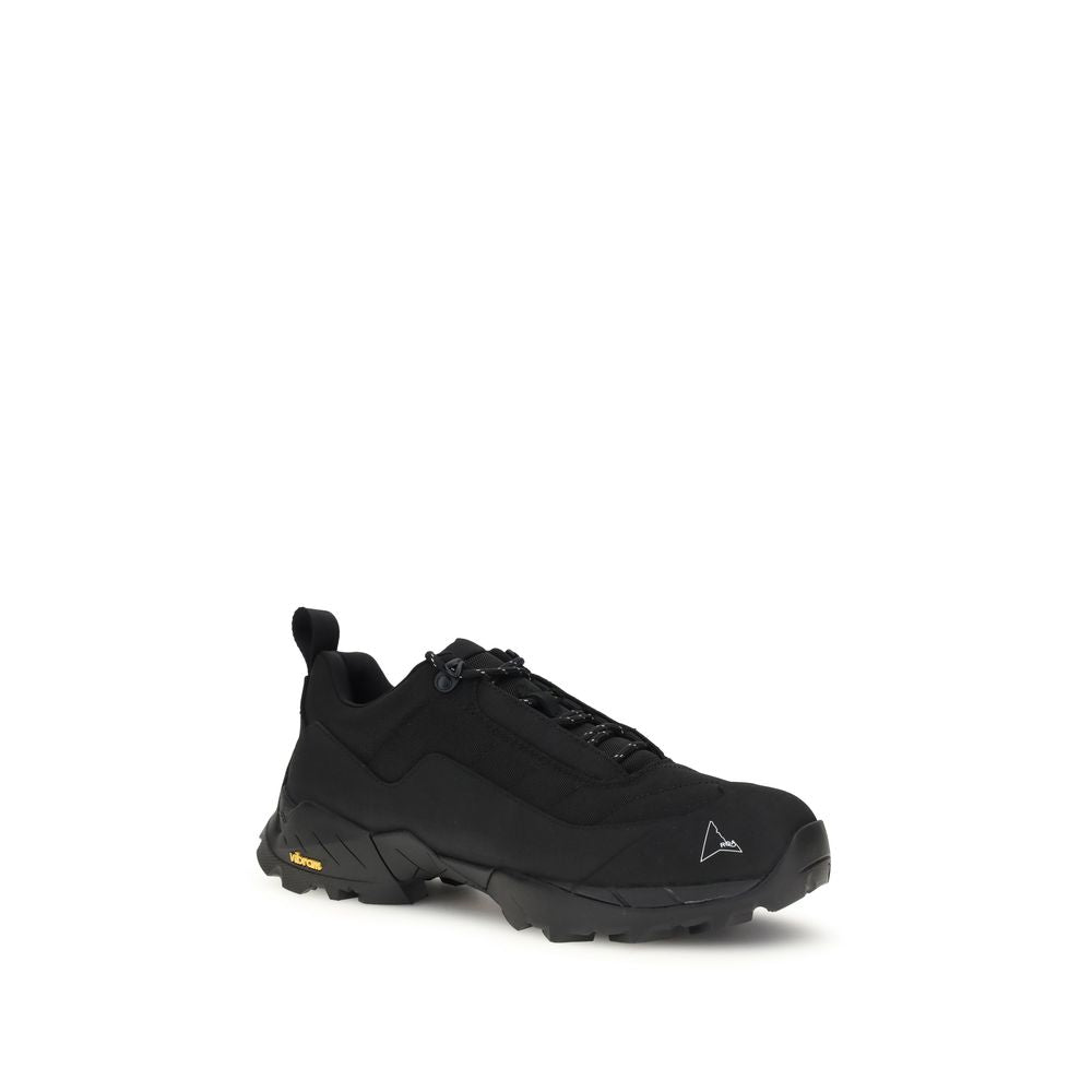 Black Polyamide Athletic Sneakers