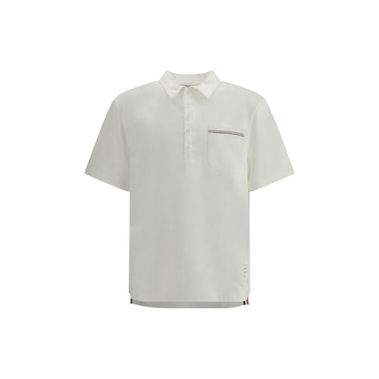 White Cotton Polo Shirt