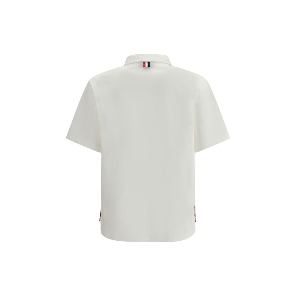 White Cotton Polo Shirt